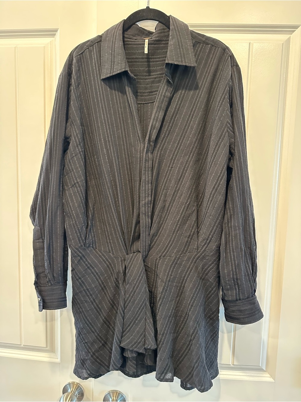 Free People Black Tara Twist Mini Dress Size Small OB1323648